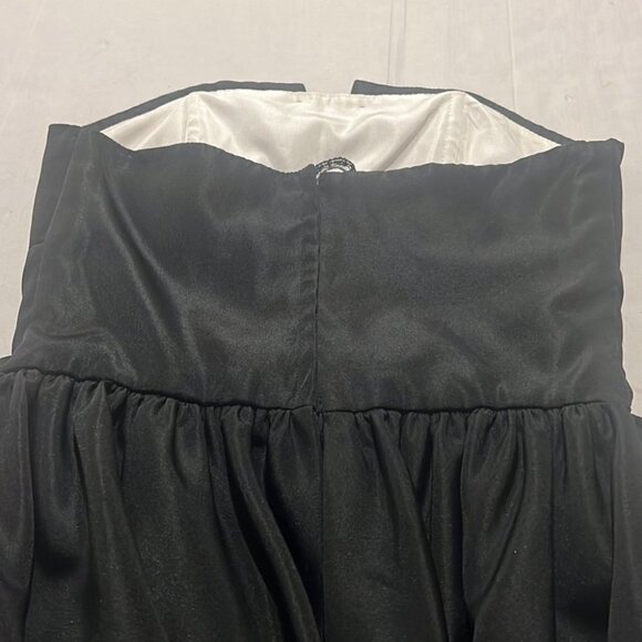 LORI Ann black and white tube dress with trail size Medium - Picture 8 of 9